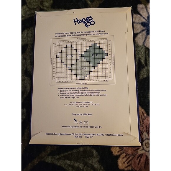 NOS Hanes Pantyhose Sheer Sandalfoot White Size CD NIP Style 117 Sheer Vintage - Picture 5 of 5